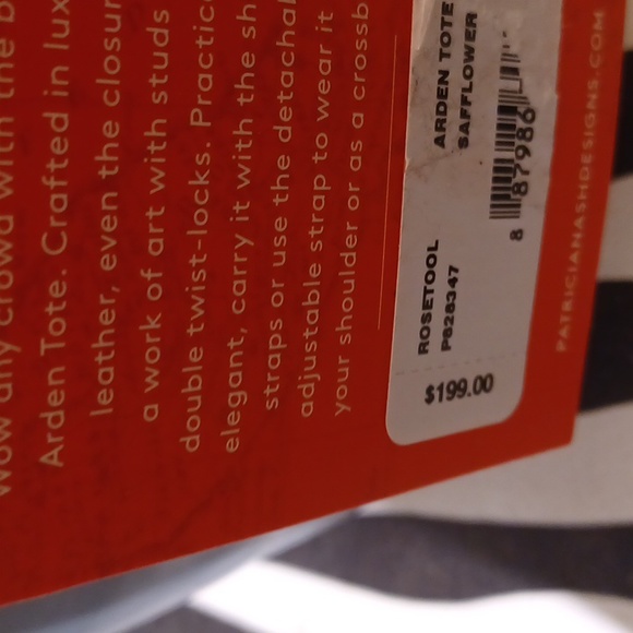 Patricia Nash Rose Tool Collection Arden Tote Crossbody Leather Blue Han… - Picture 12 of 15